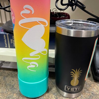 thumbnail image 2 of Aloha Hibiscus Sticker Decal – Sticker Collective #6791EN – Laptop, Pet Art, Water Bottle 2 of 5