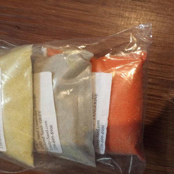 Unity Color Sand 1/2 Lb Bags Unity Sand