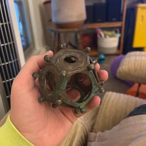 古代ローマの十二面体のレプリカ - ご自宅の古代の謎 - 手描き! - Etsy