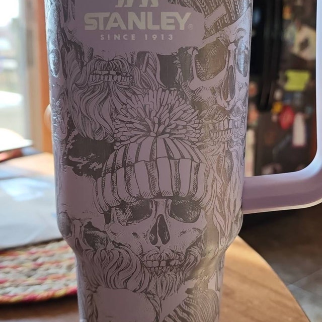 Skulls Custom Stanley Adventure Quencher 40 oz tumbler – Etch and Ember