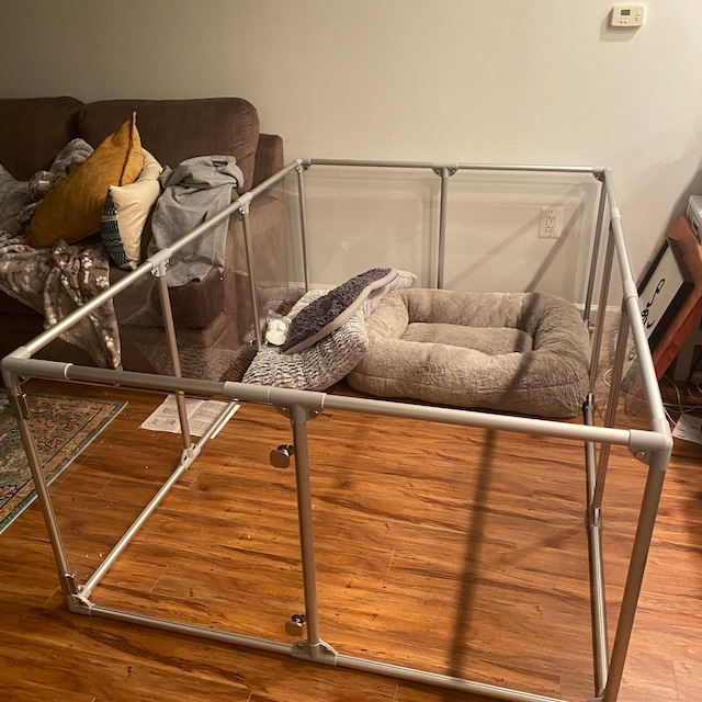Lucidium Modern Acrylic Dog Pen Large 72w X 48d or 96w X 24d X 27 Height Etsy
