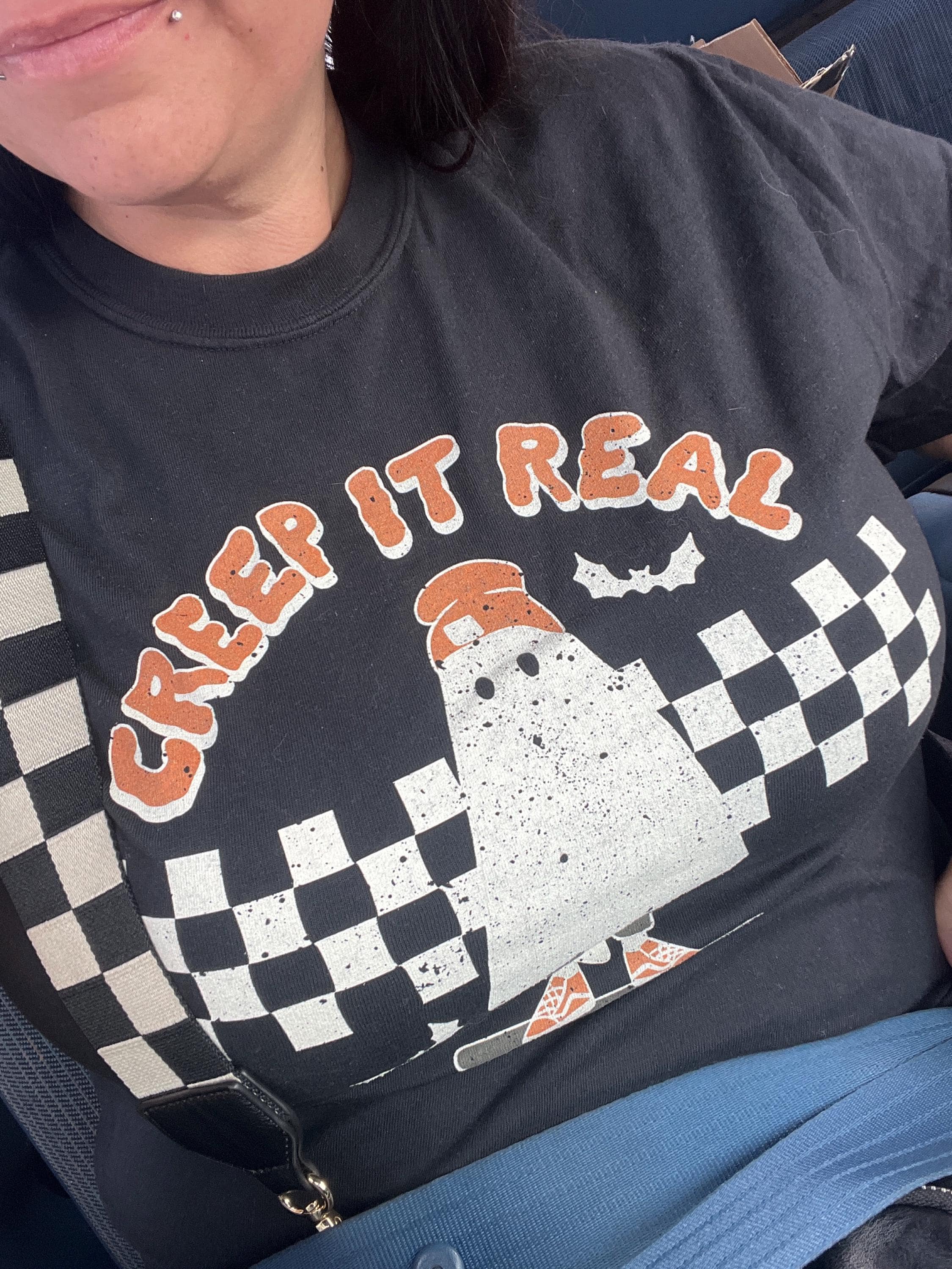Retro Halloween Comfort Colors shirt, Creep it Real Shirt, Vintage Ghost Halloween Shirt, Witch Shirt, Retro Fall Shirt, Fall Shirt