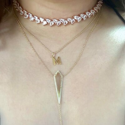 Crystal Lariat Necklace