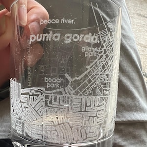 RIEDEL Crystal City Map Whiskey Tumbler | Any City / Town Personalized | Custom Etched Rocks Glass (12oz) | Custom RIEDEL Crystal