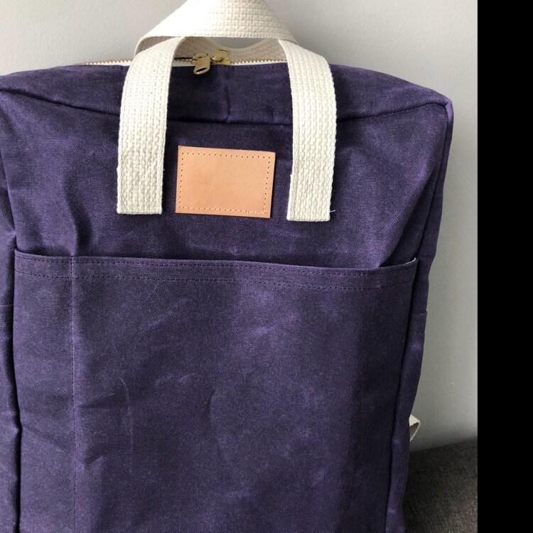 AMETHYST PURPLE 10 oz. Hand Waxed Cotton Canvas Fabric sold | Etsy