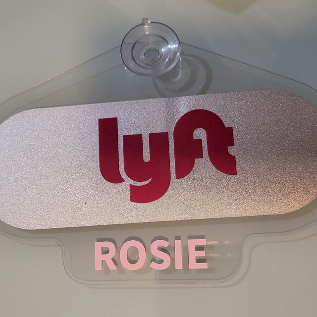 Place Your Lyft Sign Here Emblem/label/placard Removable