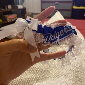LA Dodgers Inspired Wedding Garter Belt Toss or 2pc Set Handcrafted Royal  Blue & White - Etsy