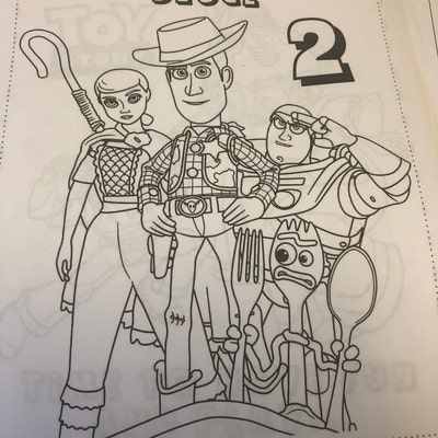 Toy Story Coloring Pages Party Favors Toy Story Birthday - Etsy