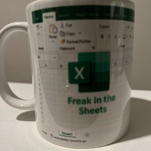 Freak In The Sheets Excel Mug • Onyx Prints