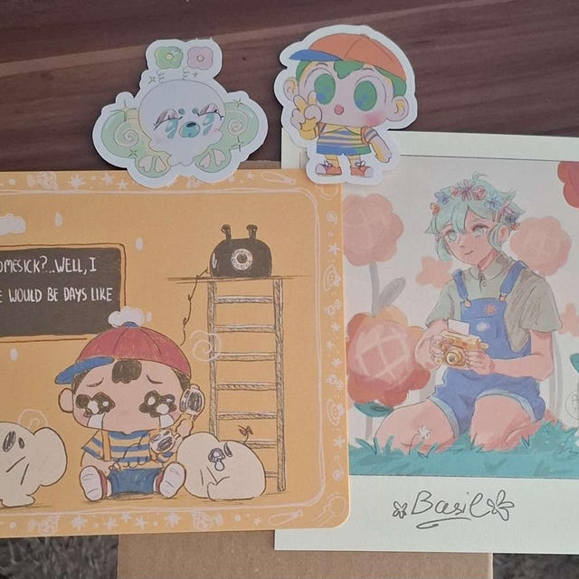 OMORI BASIL POLAROID, Sunflowers, Photo, Pic, Camera, Omori Game