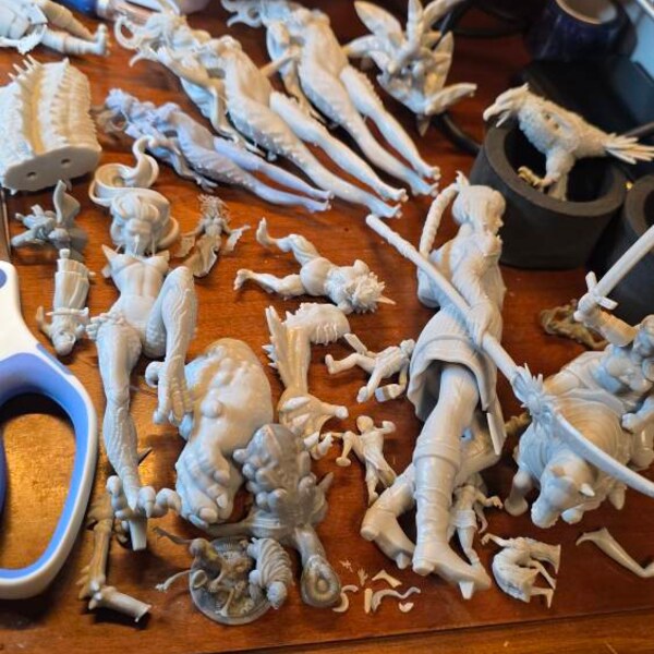 Deep Ones Lovecraft Resin Miniature Set Innsmouth Investigators Series