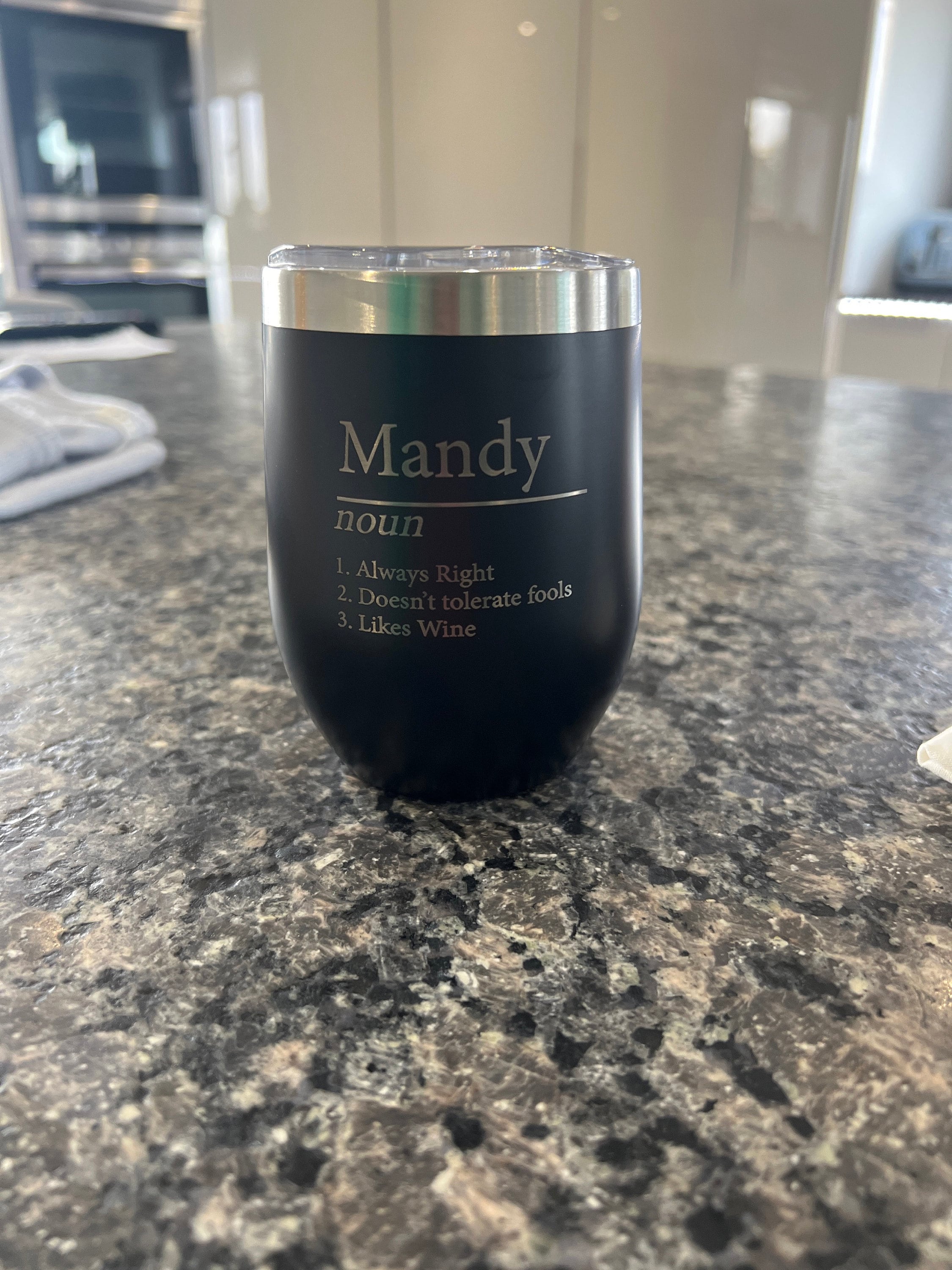 Personalised Name Definition Thermos Travel Cup Laser Engraved Gifts Ideas Presents For Mum Dad Birthday Christmas Mothers Fathers Day