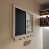 Oak Framed Fabric Pinboard | Finished With Wax | Narrow Framed Pin ...