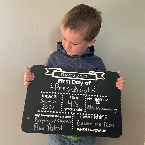 First Day of School Chalkboard SVG | Design for Back to School ...