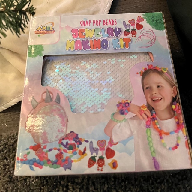 Regalo para niñas de 4, 5, 6 años, joyería para niñas, regalo de cumpleaños  para niños, regalo de Pascua para niñas, bolsa de unicornio de cuentas pop  para niños -  España