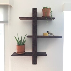Walnut Shift Shelf - the Original - Solid Wood Wall Decor
