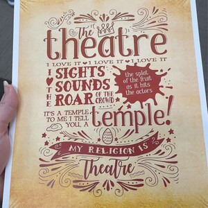 CUSTOM BROADWAY POSTER 9 Shows Digital Print Broadway, Musical Theatre ...