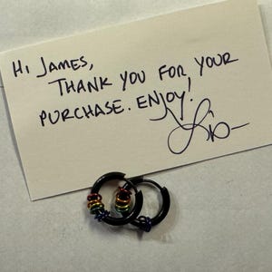 James added a photo of their purchase