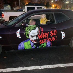 Why So Serious? - Quote Joker Car Auto Window Vinyl Decal