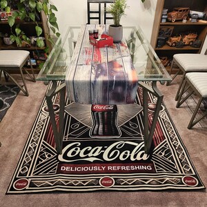 Coca Cola Area Rug: Washable Anti-slip Coke Carpet - Etsy