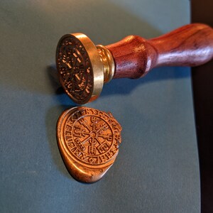 Viking Rune Vegvisir Wax Seal Stamp/vegvisir Wax Seal Stamp/custom ...