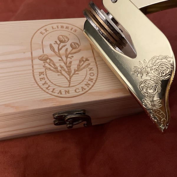 Custom Book Embosser/book Embosser Personalized/from the Library/ex ...
