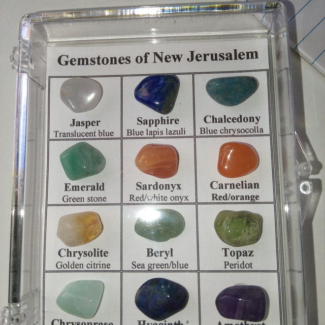 Stones Of New Jerusalem Gemstones Of Aaron's Breastplate Booklet