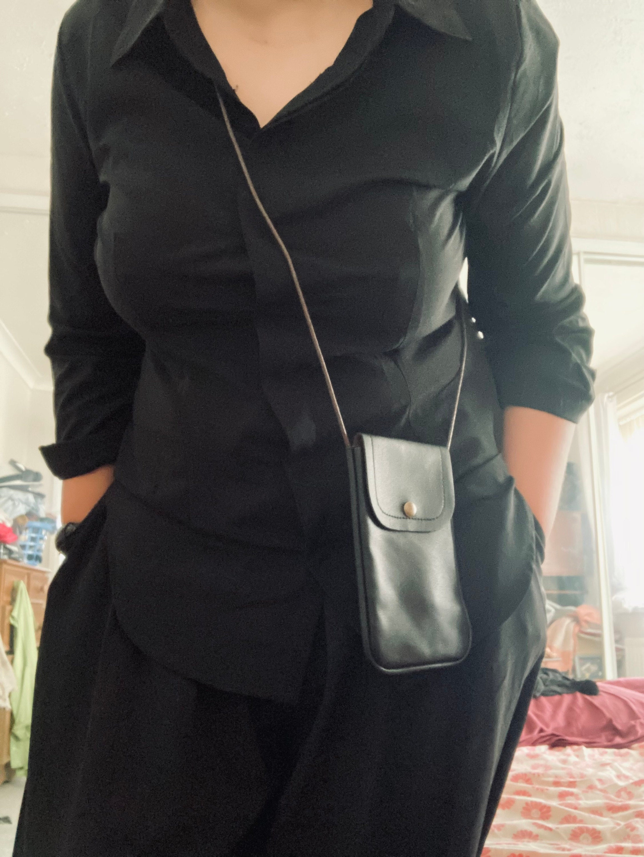 Slim Mobile Phone Bag, Adjustable Strap Length, Vegan Leather, Phone Shoulder Bag, Crossbody Bag, Multi Colours, Cell Phone Bag