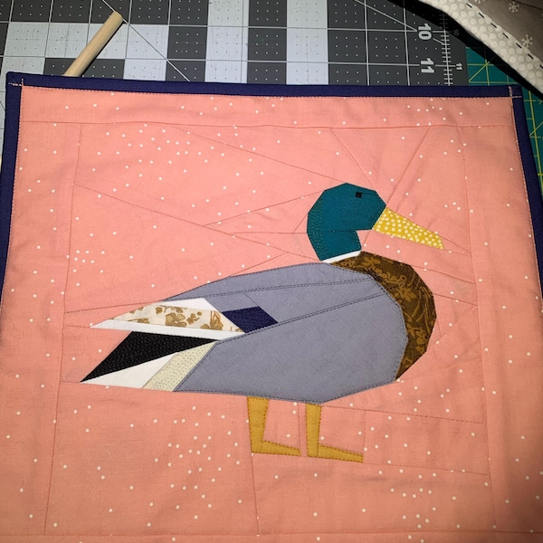 Mallard Duck Quilt Block Pattern, Duck Pattern, PDF Instant Download ...