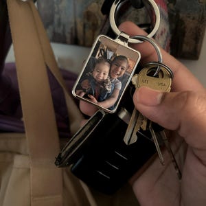 Personalized Photo Keychain, Custom Picture Keychain, Photo Gifts, Personalized Keychain Gift, Anniversary Gift, Unique Couples Gift