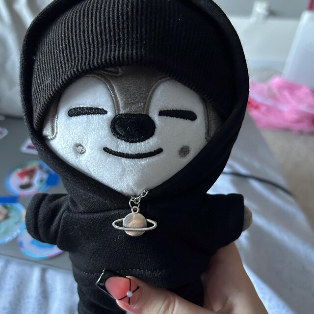 Wolfchan Black Outfit, Bang Chan Hoodie Set, 20cm Doll Wolfchan Black Outfit, Bang Chan Hoodie Set, 20cm Doll