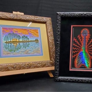 BURNT ORANGE Rustic Wood Picture Frame Reclaimed Distressed | Etsy