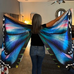 Adult Moth or Butterfly Wings Costume Blue Long Skirt - Etsy