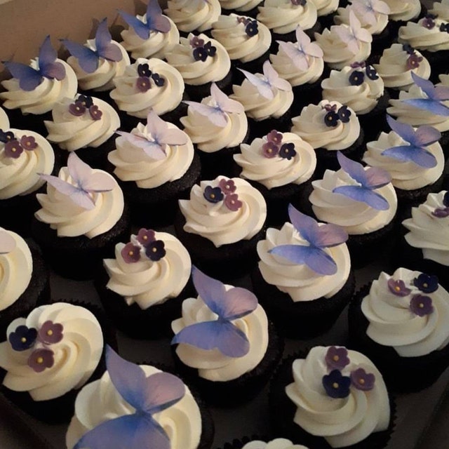 Edible Hummingbird Cake Toppers Cupcake Decorations Wedding Etsy