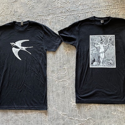 The Witch Vintage Lionel Lindsay Engraving Black Cat Unisex T-shirt - Etsy