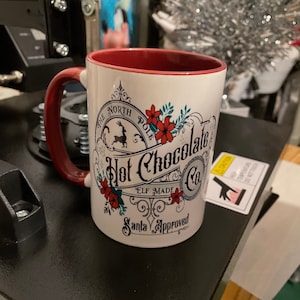 The North Pole Hot Chocolate Company Red Flowers Instant Download ...