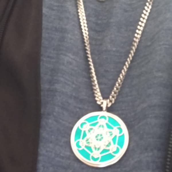 81stgeneration Collana Donna In Argento 925 Con Ciondolo Seme Della Vita | Gioiello Geometria Sacra Mandala | Catena 46 Cm Regalo Con Panno