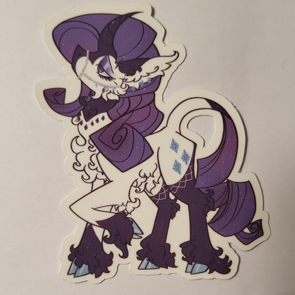 Rarity MLP Redesign Vinyl Sticker - Etsy