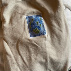 Embroidered Vintage Stamp Sweatshirts - Etsy
