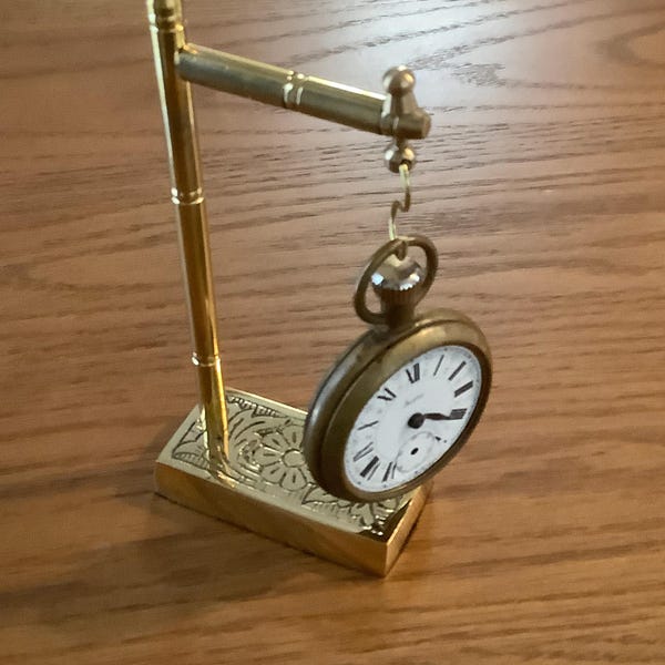 Catena Per Orologio Da Tasca Albert Double - Tono Argento - Con Fob E T-Bar - Fatta A Mano