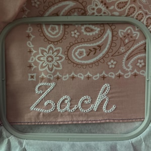 Thick dense Chain stitch bold handwritten FONT machine embroidery designs alphabet letters knit sweater handmade effect chain name, BX incl