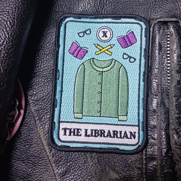 The Librarian Tarot Card Library Themed Embroidered Iron-on Patch - Etsy