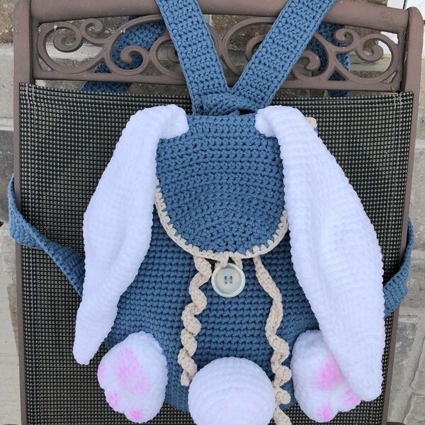 Crochet Bunny Backpack Patterns Crochet Pattern Rucksack Amigurumi ...