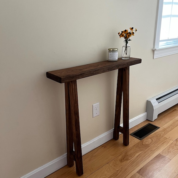 Wood Breakfast Bar Bar Height Table Drink Table Rustic Bar Top Table ...