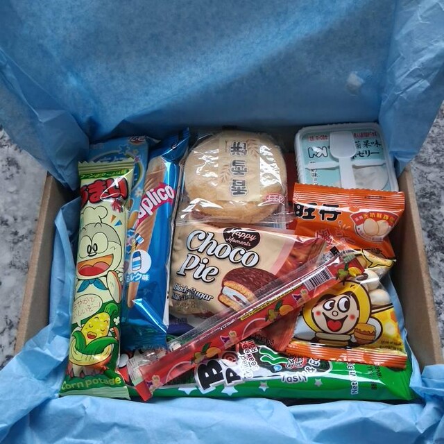 Asian Mystery Snack Box - Full & Mini Size Products Japanese/china
