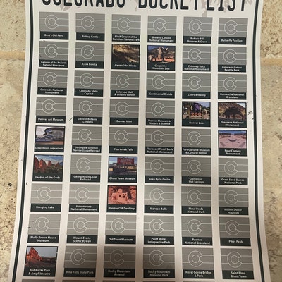 Colorado Bucket List Colorado Scratch Off Poster Colorado Housewarming Colorado Bucket List Colorado Scratch Off Poster Colorado Housewarming