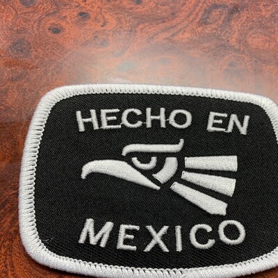 Hecho En Mexico Patch made in Mexico Eagle Badge 3-1/8 iron On - Etsy