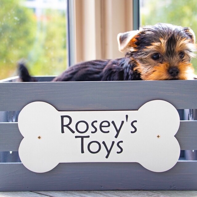 Dog Toy Box Personalized for Small and Medium Dog With Short Legs