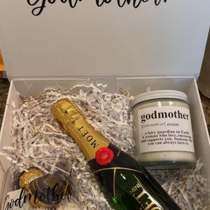 Godmother and Godfather proposal box, Godparents proposal, godfather gift, Godfather proposal, will you be my godmother, godfather glass