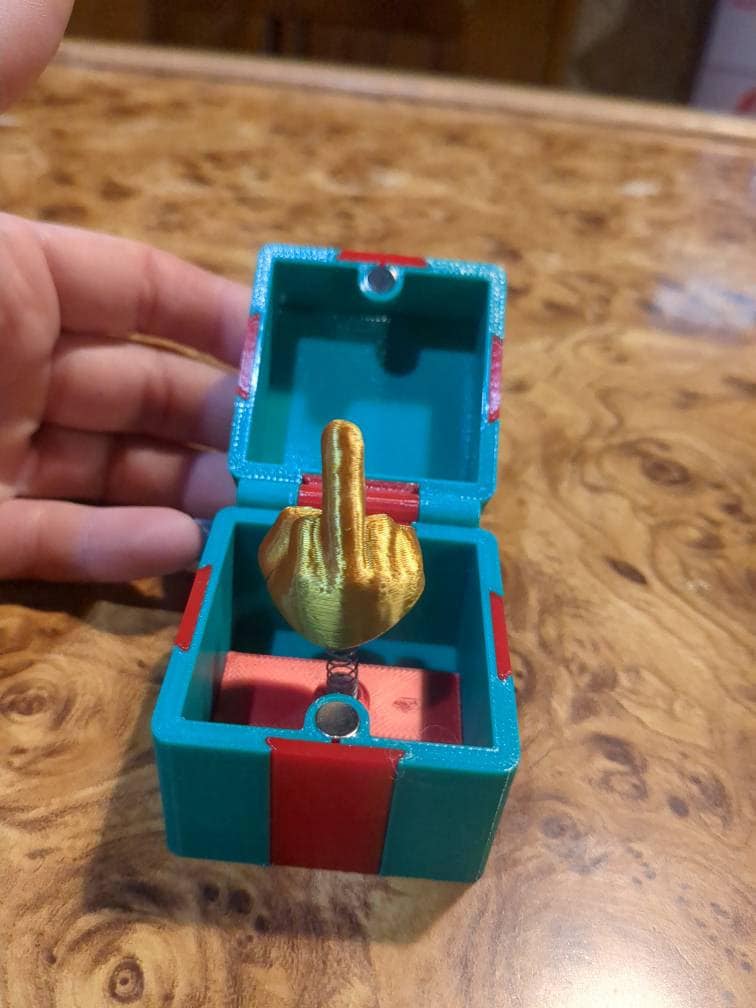 Gift Box Surprise (Middle finger)